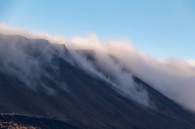 Sis dağın, 25 Eylül 2018 Norilsk üzerinde