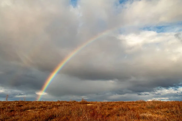 Tundra, Ceptember 30, 2018, Norilsk Dudinka sonbahar gökkuşağı
