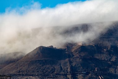 Sis dağın, 25 Eylül 2018 Norilsk üzerinde