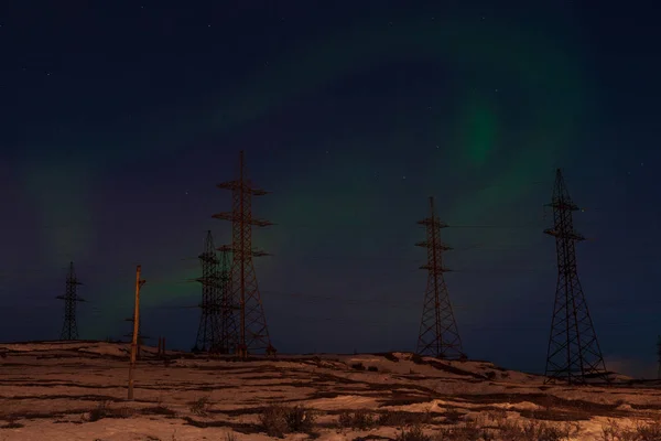 Aurora Borealis, Norilsk — Stockfoto