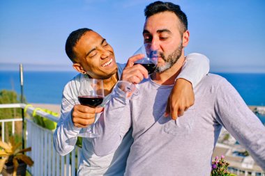 Irklararası eşcinsel erkeklerin bir çift