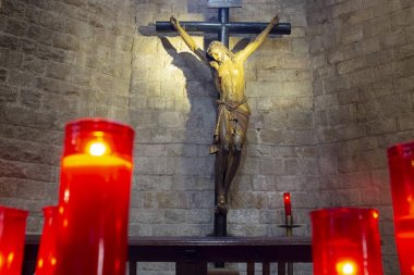 mumlar ile Haç İsa Mesih'in görüntü