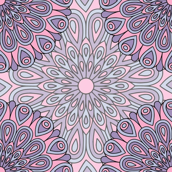 Modèle Sans Couture Avec Mandalas — Image vectorielle