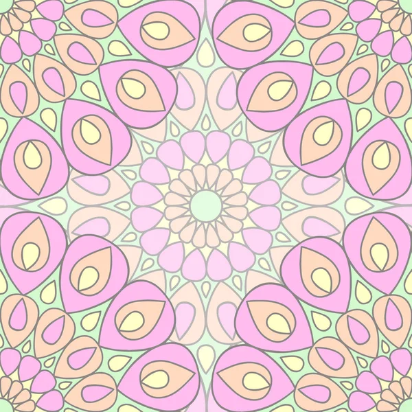 Modèle Sans Couture Avec Mandalas — Image vectorielle