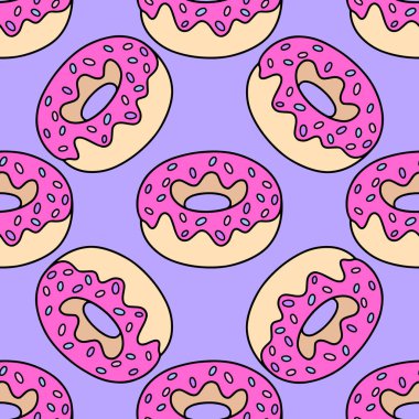 Cupcake vektör Seamless Modeli