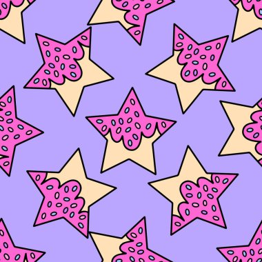 Cupcake vektör Seamless Modeli