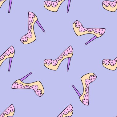 Cupcake vektör Seamless Modeli