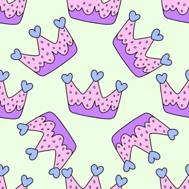 Cupcake vektör Seamless Modeli