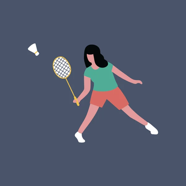 Badminton. —  Vetores de Stock