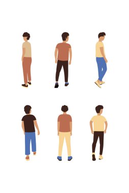 Arkadan erkek tasviri