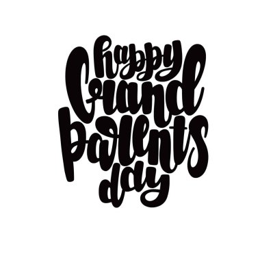 Büyükbabalar gününün bir tasviri. Vektör harfleri. Kartlar, elbiseler ve diğer şeyler için tasarım
