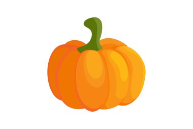 Beyaz üzerine balkabağı renkli simge