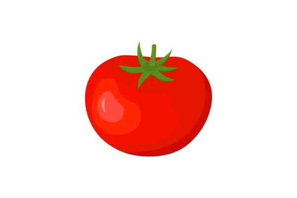 番茄孤立单一简单的卡通画 — 图库矢量图片
