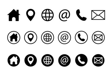 Web icon set. Website set icon vector. for computer and mobile clipart