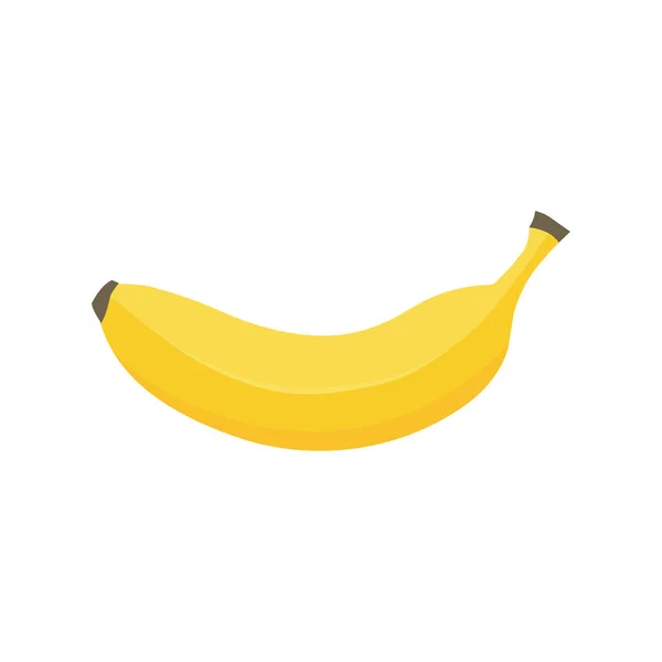 Desenhos Animados Banana Fundo Branco — Vetor de Stock