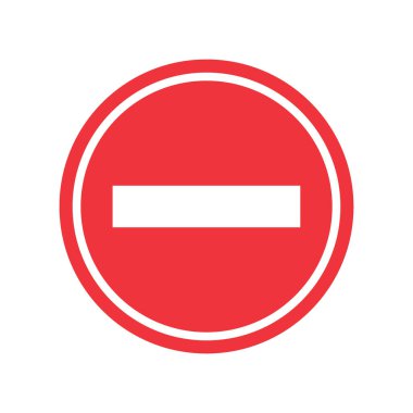 Dur işareti. Beyaz arkaplan üzerindeki simgeyi durdur. Vektör çizimi. Eps 10.