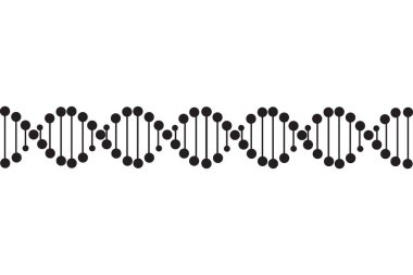 Beyaz üzerinde DNA vektörü