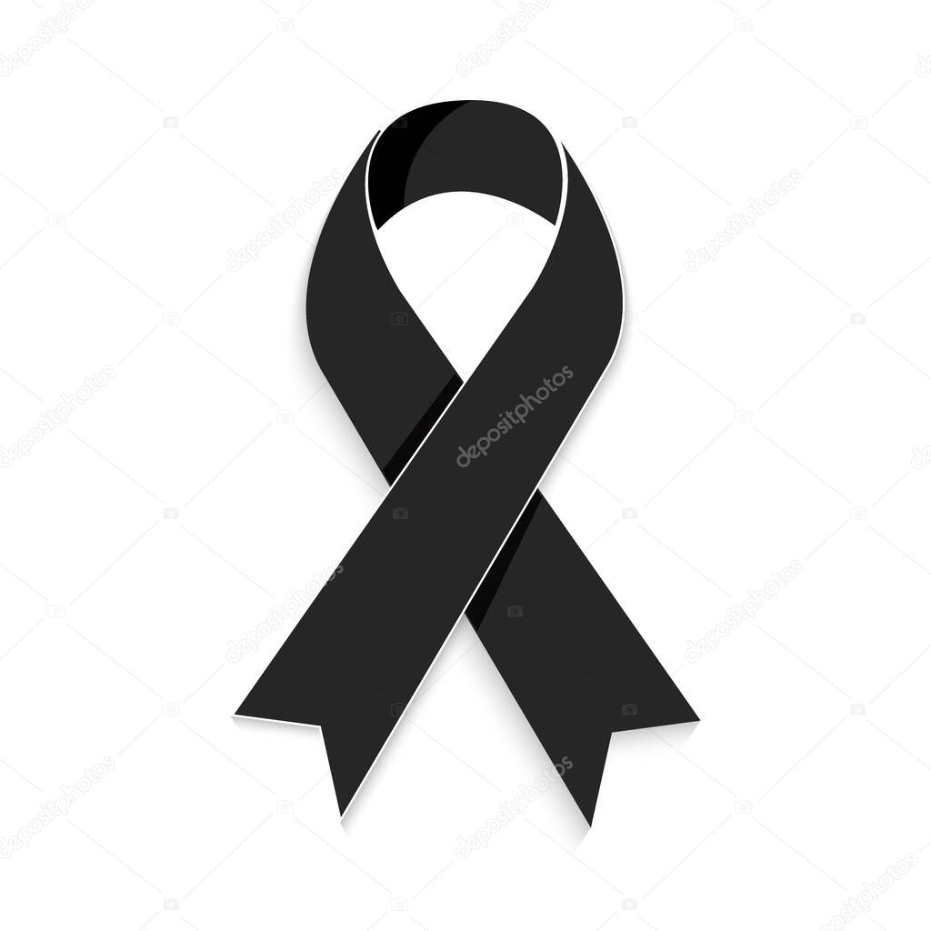 Mourning and melanoma support symbol