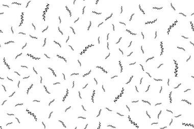 Beyaz arka planda yaprakları olan dal. Tek renkli dikişsiz vektör arkaplanı.