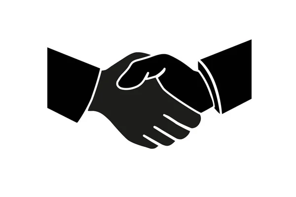Une poignée de main de partenaires commerciaux. poignée de main d'affaires. — Image vectorielle