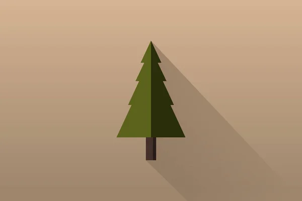 Carte Noël Vintage Avec Arbre — Image vectorielle