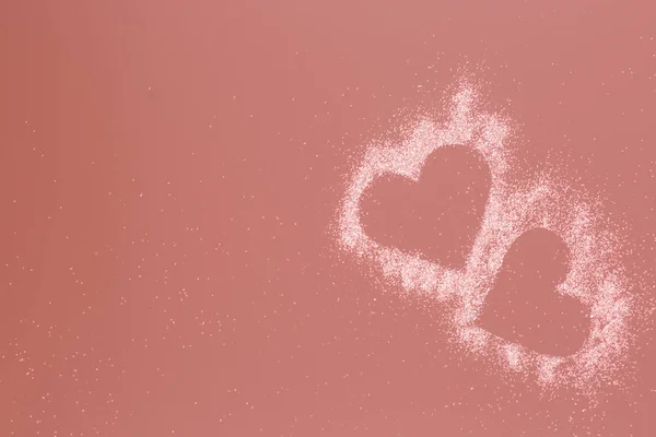 Sevgililer günü, aşk ve kalpleri, Romantik, 14 Şubat için arka plan