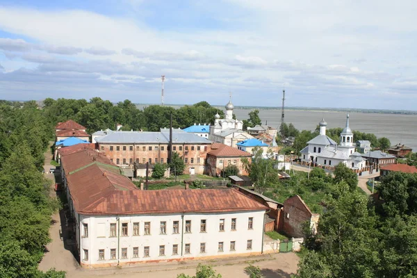 Ponto Vista Antiga Cidade Russa Rostov Rússia Telhados Edifícios Antigos — Fotografia de Stock