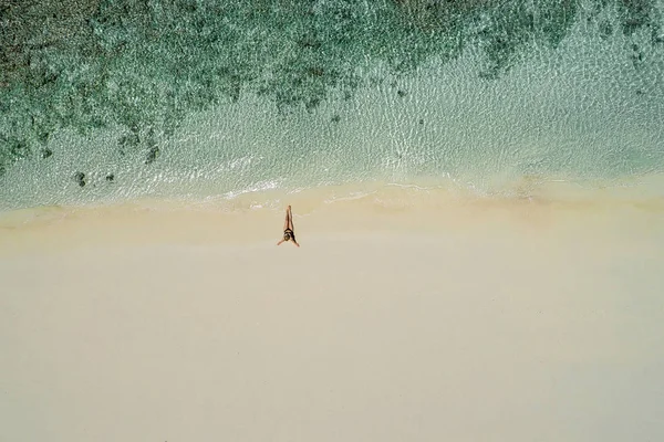 해변에서 재미의 세이셸 — 스톡 사진