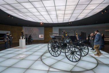 Stuttgart, Almanya - 30 Aralık 2018: İç Müzesi 