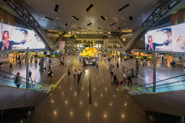 Doha Qatar November 2019 Interior Hamad International Airport Doha Qatar — Stock Photo, Image