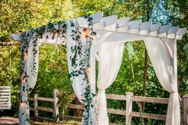 Düğün ark ampuller ile