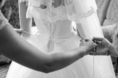 Nedime dantel korse bir gelin