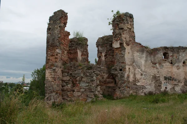 Velho castelo medieval abandonado em Pniv — Fotografia de Stock