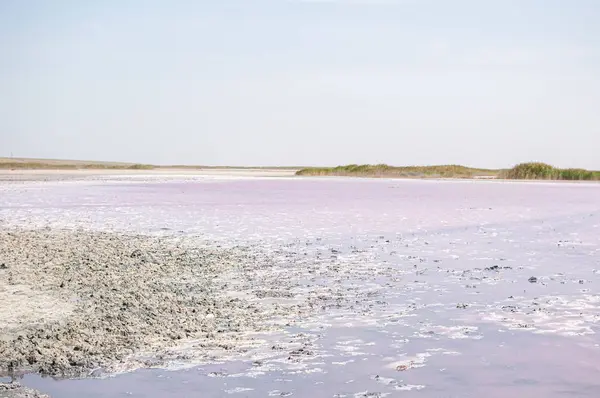 粉红盐莱姆瑞克斯湖景图 — 图库照片