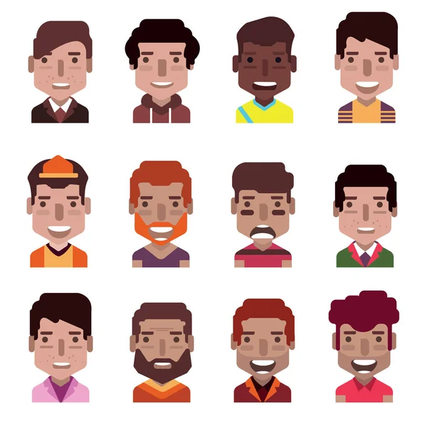 Set di 12 icone avatar 02 — Vettoriale Stock