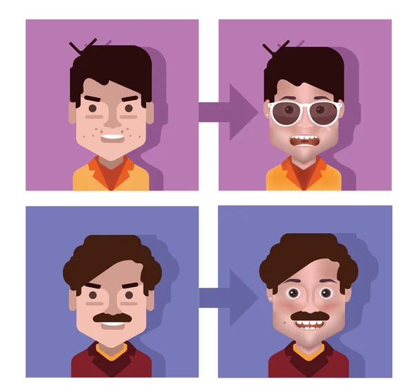 4 avatar simgeleri kümesi