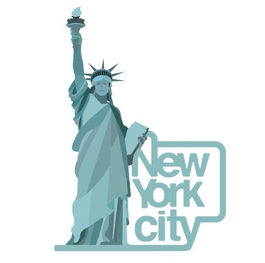 Özgürlük Heykeli ile New York City logo tasarımı