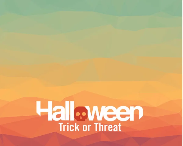 Tebrik kartları, davetiyeler, posterler için Cadılar Bayramı logosu.