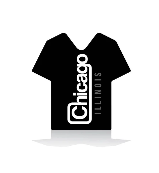 Chikago etiket amblemi t shirt tasarımı