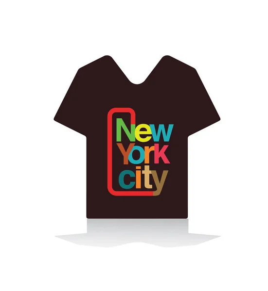 New York city, logo, etiket amblemi T shirt tasarımı
