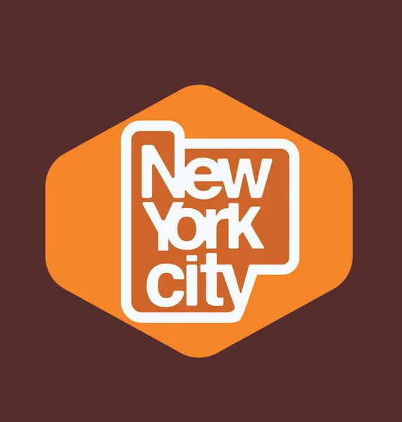 New York city, logo, etiket amblemi T shirt tasarımı