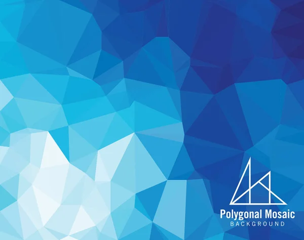 Mavi Çokgen Mozaik Arkaplanı