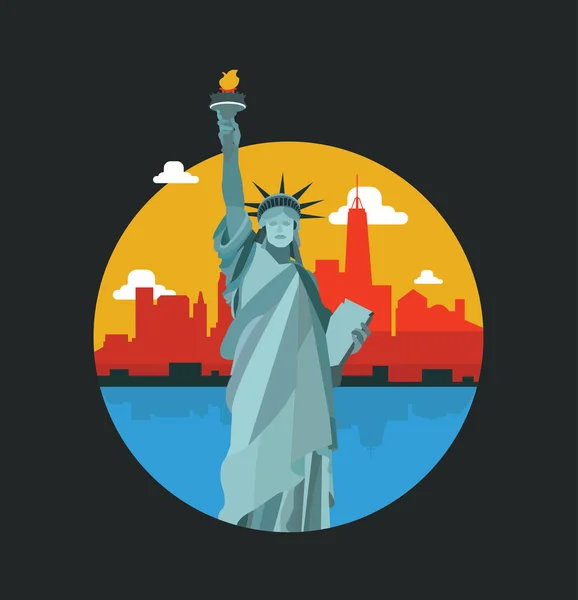 Özgürlük Heykeli ile New York City logo tasarımı