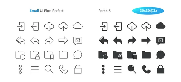 Mail Interfejsu Użytkownika Pikseli Cienka Linia Idealny Wektor Dobrze Przygotowane — Wektor stockowy