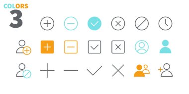 Ayarları kullanıcı arabirimi ince çizgi simgeler Web grafikleri ve Apps düzenlenebilir vuruşlu.