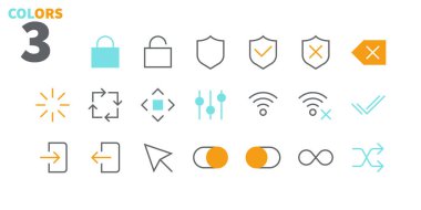 Denetim UI ince çizgi simgeler Web grafikleri ve Apps düzenlenebilir vuruşlu.