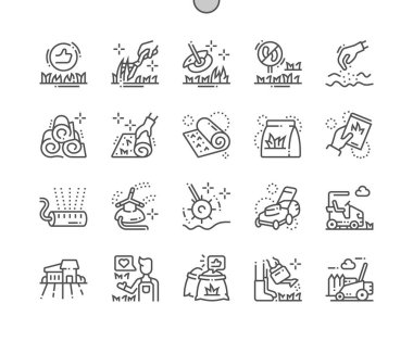 Çim iyi hazırlanmış piksel mükemmel vektör ince çizgi simgeler 30 2 kılavuz Web grafikleri ve Apps-x