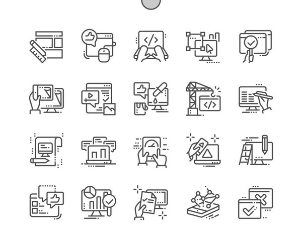 Веб-сайт Well-cracked Pixel Perfect Vector Thin Line Icons 30 Grid for Web Graphics and
.