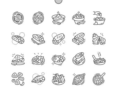 Mexican food Well-crafted Pixel Perfect Vector Thin Line Icons 30 2x Grid for Web Graphics and Apps  clipart