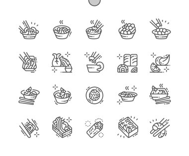 Asya gıda Well-crafted piksel mükemmel vektör ince çizgi simgeler 30 2 kılavuz Web grafikleri ve Apps-x 